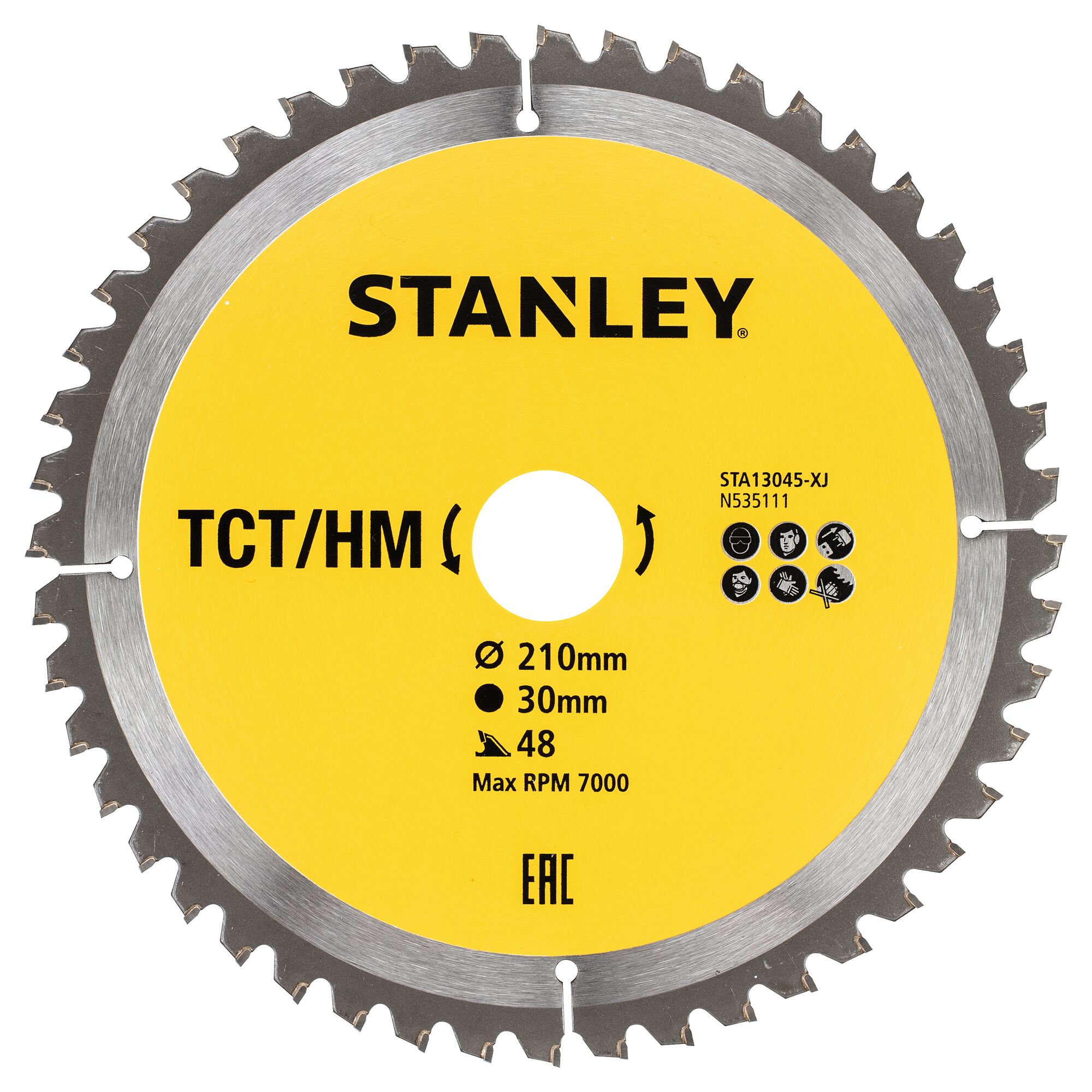 210 x 30 mm Circular Saw Blade TCT 48T 
