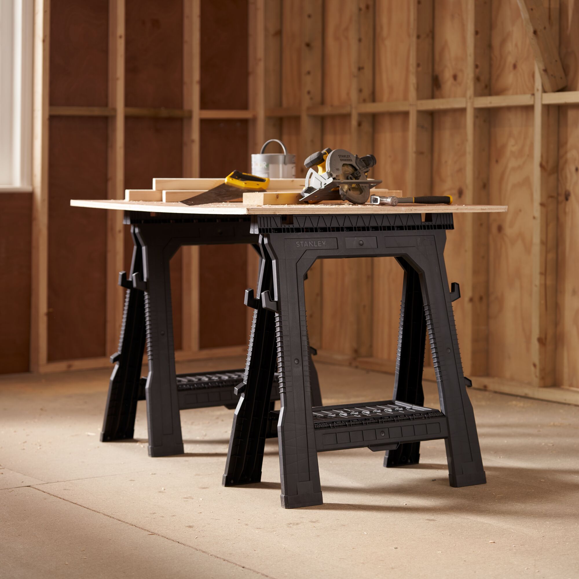 STANLEY® Folding Sawhorse (Pair), 450kg 